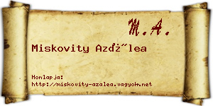 Miskovity Azálea névjegykártya
